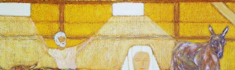Nativité jaune - toile JTF