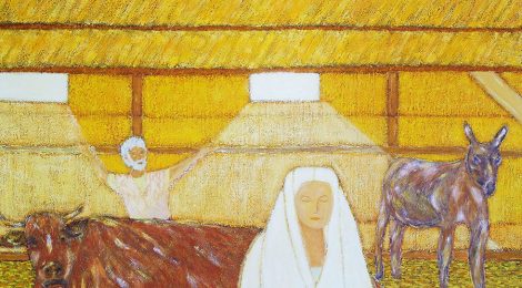 Nativité jaune - toile JTF