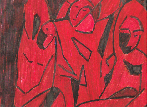 "Trois femmes" - Picasso. Exposition Chtchoukine