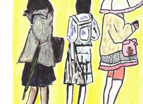 Voyage au Japon - Trois dans des rues
