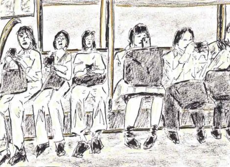 Voyage au Japon - Courtes fenêtres sur cour dans le métro