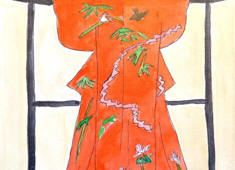 Voyage au Japon - Kimono au musée des beaux-arts de Tokyo
