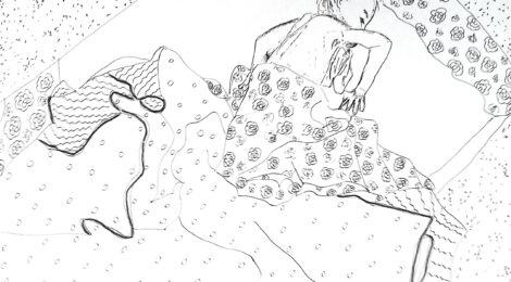 Dessin support au tableau "Un temps de rêves"