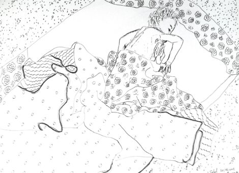 Dessin support au tableau "Un temps de rêves"