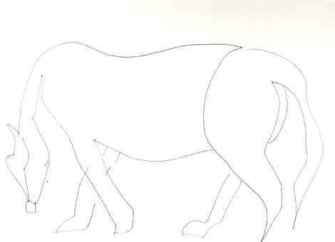 Préparation tableau "Les quatre chevals" (4/5)