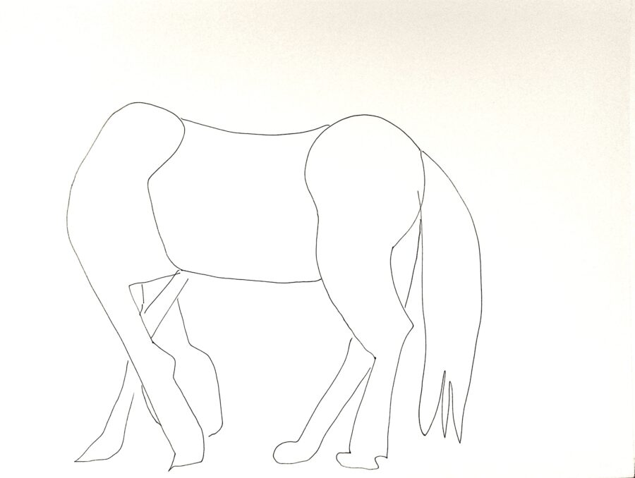 Préparation tableau "Les quatre chevals" (2/5)