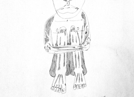 Le nègre recroquevillé (recherche pour tableau éponyme)