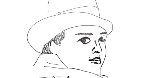 Peter Lorre - Préparation dessin article Les no sé abondent (N le naudit)