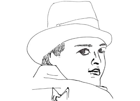 Peter Lorre - Préparation dessin article Les no sé abondent (N le naudit)